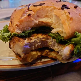 Cajun Pork Chop Sandwich