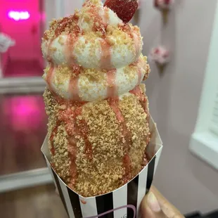 Strawberry crumb all ready and yummy