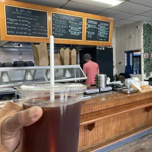 Ginger Cardamom Punch and the menu