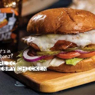 Garlic Crispy Chicken Burger