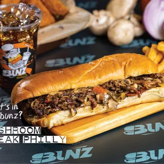 Mushroom Steak Philly Sandwich