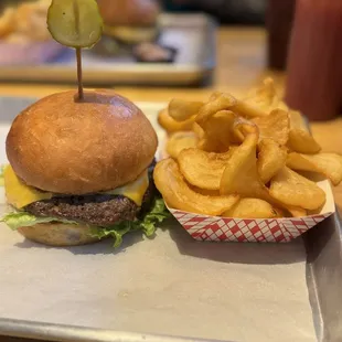 Cheese burger combo