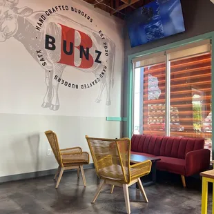 Inside eating at Bunz on 1604 near La Cantera
