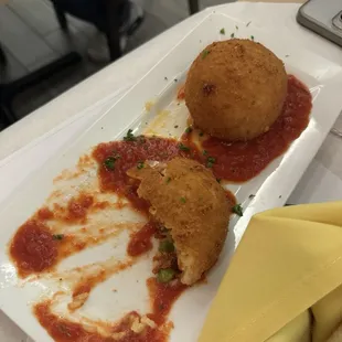 Arancini - Mom couldn't wait