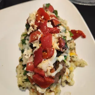 Buongiorno Chicken over Vegetable Risotto