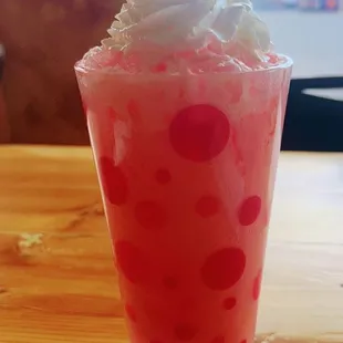 Strawberry Italian soda