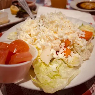 Blue cheese salad .. so big !!