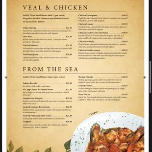 Menu as of Dec 2024