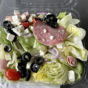 This is an example of their Greek salad.