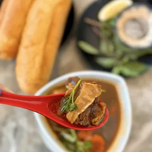 #30 Bánh Mì Bò Kho: Beef Stew w/ baguette | $14.95 (GET THIS!)