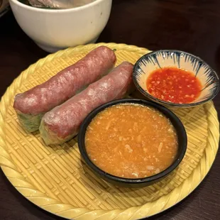 Grilled Pork Sausage Rolls