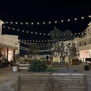 Outside courtyard