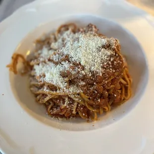Bolognese with fresh Parmasean!!!