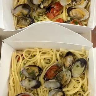 2 linguini clams