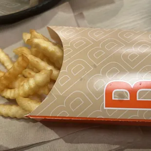 Culver's, please take notes on these fries. Crinkle cut fries can actually be good!