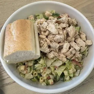 Salad with extra chicken