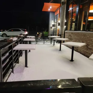 Outside dining