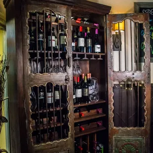 Our handcrafted wine cabinet