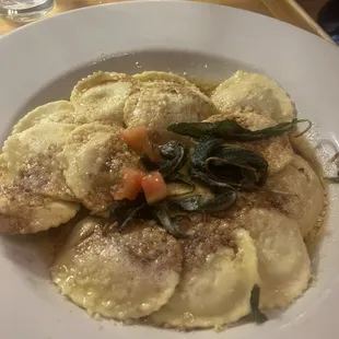 Butternut squash ravioli