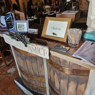 The reception counter