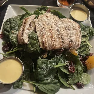 Spinach Salad - Full with chicken $25