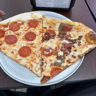 Meat Lovers &amp; pepperoni pizza