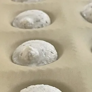 Scratch made Riccotta for our lemon herb cheese ravioli