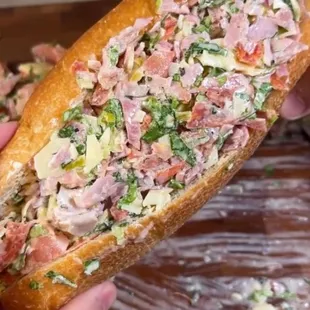 Italian chopped cold cut Sando