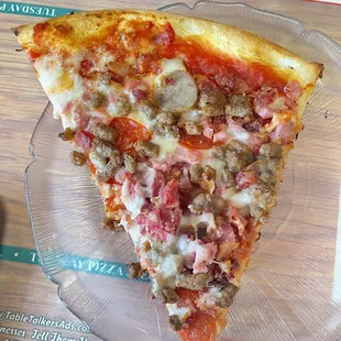 $4.55 | Slice of meat pizza