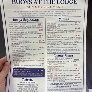 Menu.