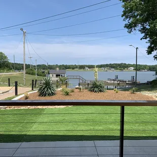 View from outdoor dining area.