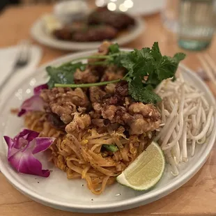 Soft shell Pad Thai.