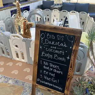 Cute chalkboard sign