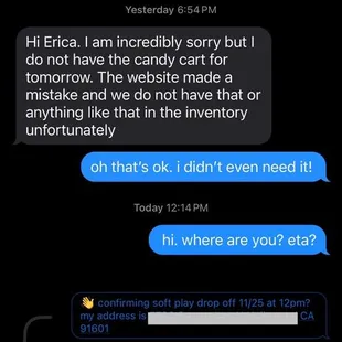 confirmed twice even days before. never showed up.