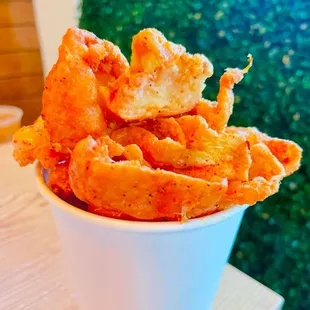 Cracked Skin ( Deep Fried Chicken Skin ) so good