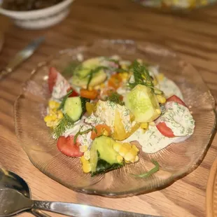 The best of the night tomato salad