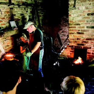 Blacksmith demostration at LSU Rural Life Museum.