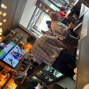 people in a restaurant