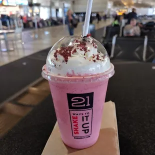 Red velvet cake shake