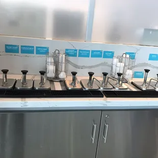 Condiments sauces for days!