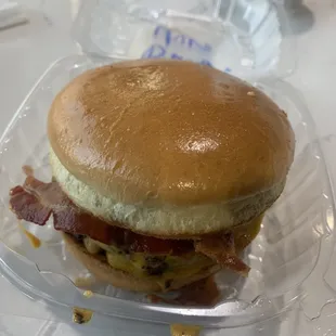 3. Bacon Cheesy Burger Combo plain and dry