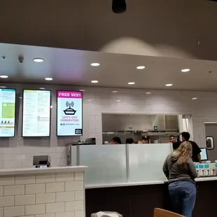 sushi and sashimi, interior