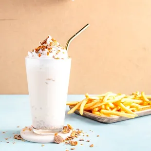 Butterfinger Shake + Fries