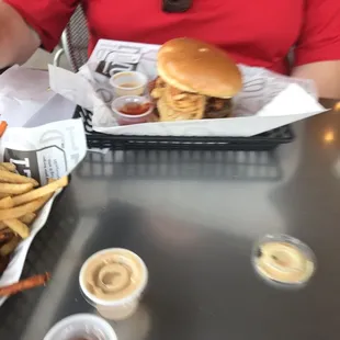 Typical Burger as served