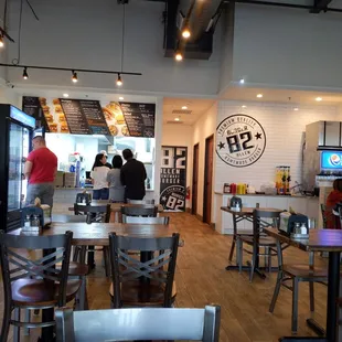 Even though I have 2 go to burger joints around the corner,thought I'd give the new guy a shot. Ten minutes later this place was packed!!!!