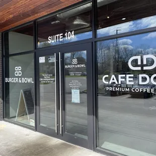 Back entrance next to parking lot