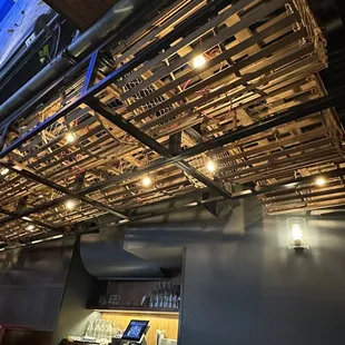 Inside the restaurant