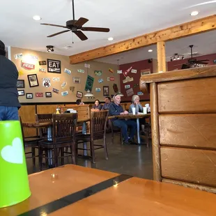 customers sitting at tables