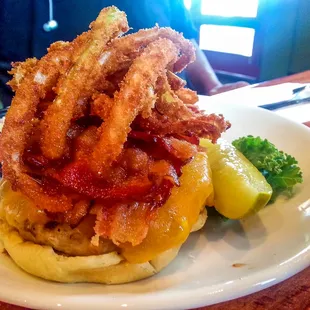 smokehouse turkey burger (not on the menu)