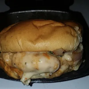 Seafood burger